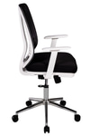 Ofisbazaar UP Beyaz Fileli Çalışma Koltuğu | Ergonomik Şef Ve Toplantı Koltuğu Siyah Fileli
