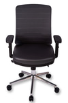 Ofisbazaar UP Deri Çalışma Koltuğu | Ergonomik Şef Ve Toplantı Koltuğu Martin 06- Gri Deri