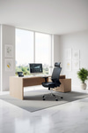 Ofisbazaar UP Deri Yönetici Koltuğu | Ergonomik Ve Modern Tasarım Martin 01- Siyah Deri