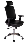 Ofisbazaar UP Deri Yönetici Koltuğu | Ergonomik Ve Modern Tasarım Martin 01- Siyah Deri