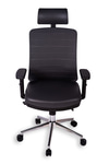 Ofisbazaar UP Deri Yönetici Koltuğu | Ergonomik Ve Modern Tasarım Martin 06- Gri Deri