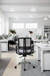 Ofisbazaar UP Fileli Çalışma Koltuğu | Ergonomik Şef Ve Toplantı Koltuğu Gri
