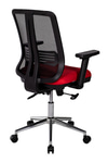 Ofisbazaar UP Fileli Çalışma Koltuğu | Ergonomik Şef Ve Toplantı Koltuğu Siyah Fileli / Kırmızı