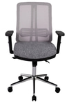 Ofisbazaar UP Fileli Çalışma Koltuğu | Ergonomik Şef Ve Toplantı Koltuğu Gri