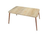 Oval Kenar Retro Orta Sehpa Mese 90X50