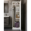 Ovi Banyo Dolabi & Kiler Dolabi, Cok Amacli Dolap - Utu Masasi Dolabi | Beyaz 486X420X1800 Mm