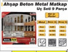Ozs-9007 Ahsap Beton Metal Uc Seti 9 Prc