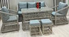 Paris Rattan Set 3+1+1 2Puf Kahve Zgz