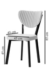 Pedra Elma Sandalye 80x120 Yemek Masası Mutfak Masası 4 Kişilik Masa Sandalye Takımı Akça