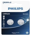 Philips Düğme Pil Cr2016 2Li Paket Cr2016P2/01B