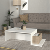 Pot Orta Sehpa Beyaz-Cordoba 80X60X31,8 Cm