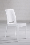 Sandalie 4 Adet Rattan Beyaz Sandalye / Balkon-bahçe-teras