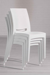 Sandalie 4 Adet Rattan Beyaz Sandalye / Balkon-bahçe-teras
