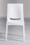 Sandalie 4 Adet Rattan Beyaz Sandalye / Balkon-bahçe-teras