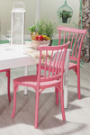 Sandalie 4 Adet Violet Pembe Sandalye / Balkon-bahçe-mutfak