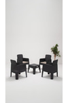 Sandalie Apex 1+1+1+1+S Minderli Bahçe&Balkon&Teras Mobilyası – Antrasit