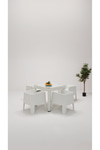 Sandalie Apex 80x80 Camlı Bahçe&Balkon&Teras Mobilyası – Beyaz