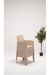 Sandalie Apex 80x80 Minderli Bahçe&Balkon&Teras Mobilyası – Cappucino