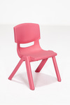Sandalie Junior 2 Adet Ergonomik Konforlu Anaokulu Kreş Çocuk Sandalyesi - Pembe