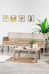 Sandalie Lara 3 1 1 S Bahçe Takımı Balkon - Bahçe - Teras Mobilyası / Cappucino