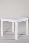 Sandalie Rattan 80x80 Camsız Beyaz Masa - Bahçe&balkon&teras