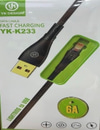 Şarj Kablosu Lightning To Usb -Yk-K233