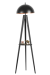 Sehpalı Tripod Siyah Büyük Retro Başlıklı Lambader