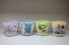 Seramik Saksi Desenli Asorti- A160012B 14X14X12