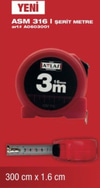 Şerit Metre 3M 1.6Cm