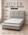 Silver Baza Başlık Yatak Seti