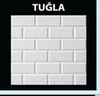 Tavan Kaplama Tuğla 50X50Cm 2M2 8 Adet