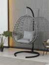 Tekli Rattan Salıncak Antrasit Zgz