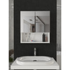Trama Aynali Banyo Ust Dolabi 3 Rafli Cok Amacli Dolap Beyaz 600X168X650 Mm