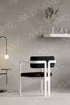 Trento Tokyo Sandalye Beyaz Mutfak Salon Yemek Odası Sandalyesi Demonte Metal Ayak Siyah