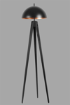 Tripod Siyah Büyük Retro Başlıklı Lambader