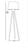Tripod Siyah Pramit Siyah Abajurlu Lambader