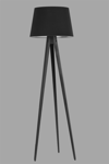 Tripod Siyah Pramit Siyah Abajurlu Lambader