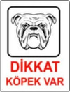 Uyarı Levhası Dikkat Köpek Var 25*35Cm-Yul415
