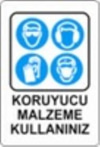 Uyari Levhasi Koruyu. Mlz Kullanan 16*24Cm-Yul 304