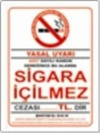 Uyarı Levhası Sigara İçmek Yasaktır 25*35Cm-Yul412
