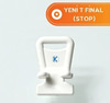 Yeni T Final Perde Ray Düğmesi Korniş Sonlandırıcı Kilit Stop 10 Adet