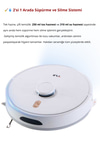 Yui RS16 Pro 15.000 Pa Akıllı Robot Vacuum & Mop Süpürge Beyaz