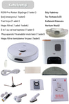 Yui RS16 Pro Max 15.000 Pa Pet Kit Akıllı Robot Vacuum & Mop Süpürge Beyaz