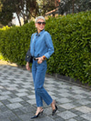 Cııgarette Fıt Denim Pantolon - Mavi 
