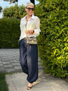 Şalvar Model Denim Pantolon - Lacivert 