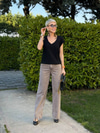 Tint Yıkamalı Denim Pantolon  -  Kahve