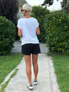 TSHIRT Premıum Derin V Yaka - Beyaz