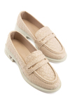 Briella Bej Örgü Dokulu Kadın Loafer