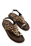 Lumi Kadın Leopar Sandalet 