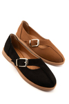 Marella Siyah Süet Kadın Loafer 